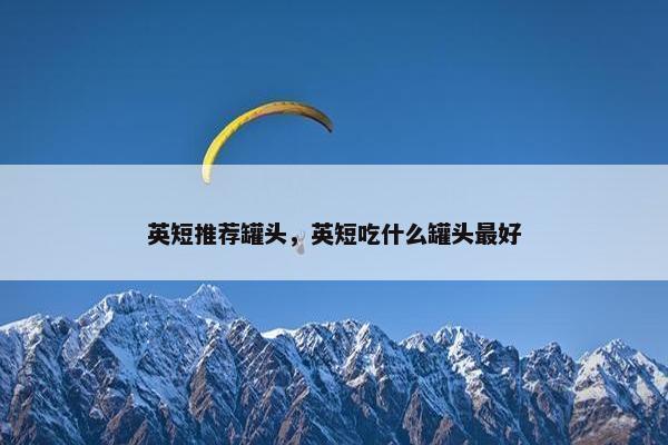 英短推荐罐头，英短吃什么罐头最好