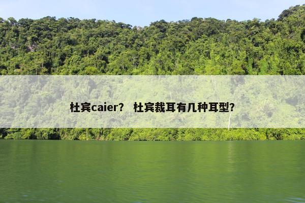 杜宾caier？ 杜宾裁耳有几种耳型？