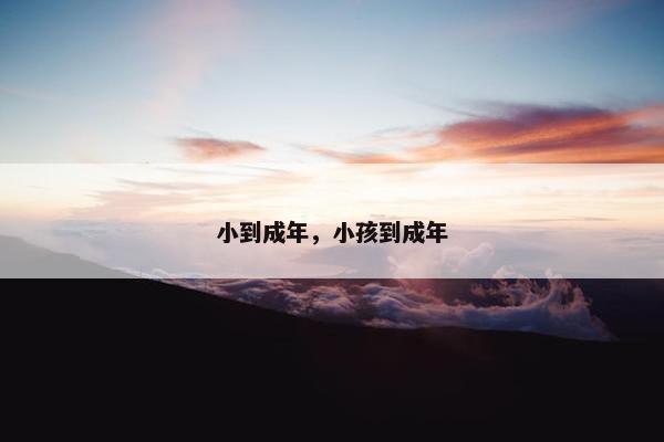 小到成年，小孩到成年