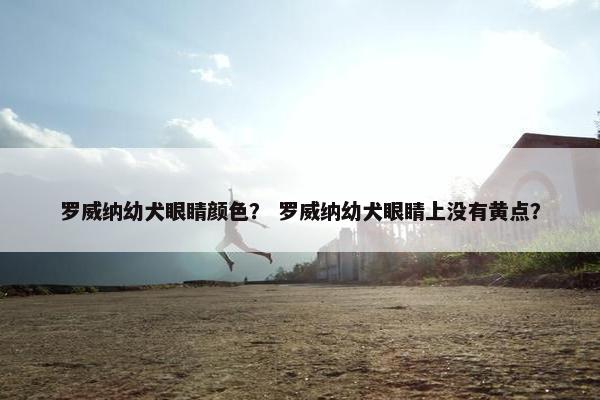 罗威纳幼犬眼睛颜色？ 罗威纳幼犬眼睛上没有黄点？
