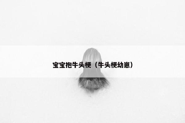 宝宝抱牛头梗（牛头梗幼崽）