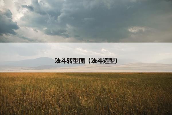 法斗转型图（法斗造型）