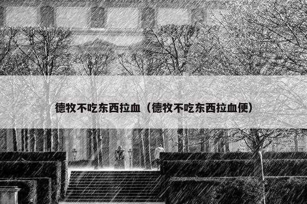 德牧不吃东西拉血（德牧不吃东西拉血便）