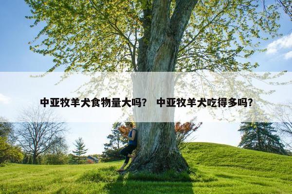 中亚牧羊犬食物量大吗？ 中亚牧羊犬吃得多吗？