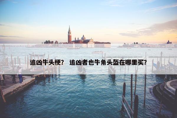 追凶牛头梗？ 追凶者也牛角头盔在哪里买？