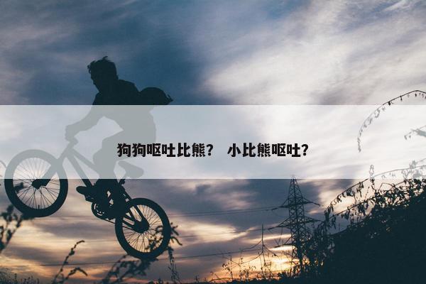 狗狗呕吐比熊？ 小比熊呕吐？