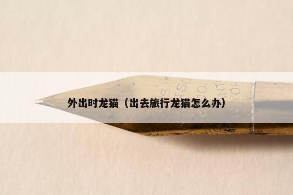 外出