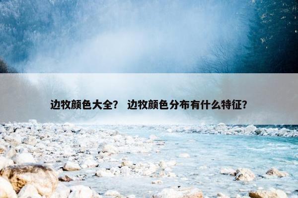 边牧颜色大全？ 边牧颜色分布有什么特征？