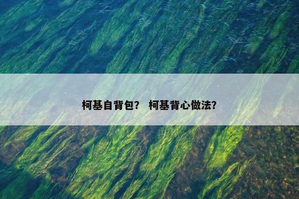 柯基自背包？ 柯基背心做法？