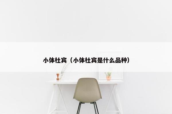 小体杜宾（小体杜宾是什么品种）