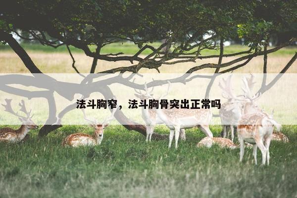 法斗胸窄，法斗胸骨突出正常吗