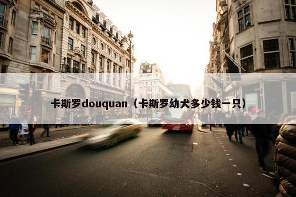 卡斯罗douquan（卡斯罗幼犬多少钱一只）
