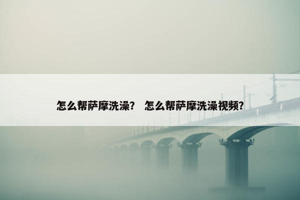 怎么帮萨摩洗澡？ 怎么帮萨摩洗澡视频？