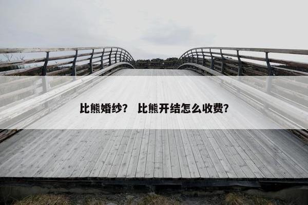 比熊婚纱？ 比熊开结怎么收费？