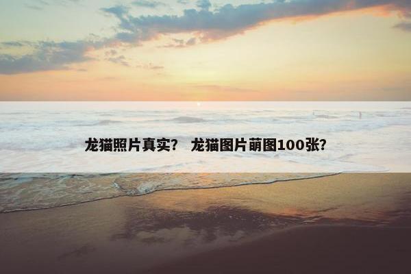 龙猫照片真实？ 龙猫图片萌图100张？