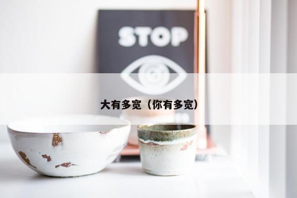 大有多宽(你有多宽)