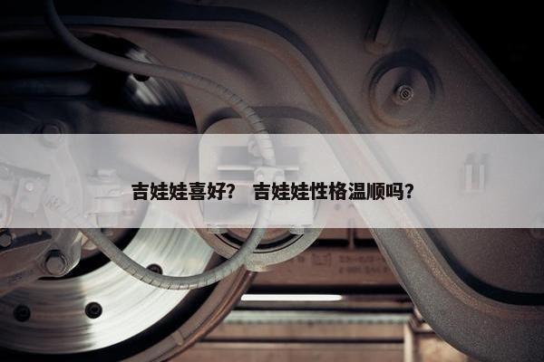 吉娃娃喜好? 吉娃娃性格温顺吗?