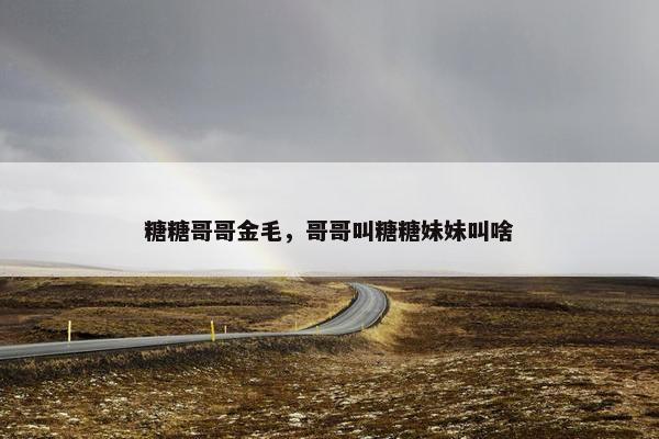 糖糖哥哥金毛，哥哥叫糖糖妹妹叫啥