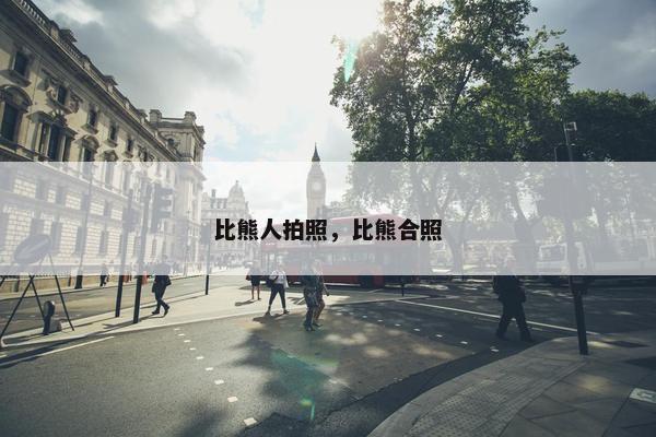 比熊人拍照，比熊合照