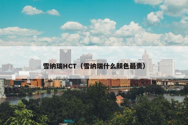 雪纳瑞HCT（雪纳瑞什么颜色最贵）