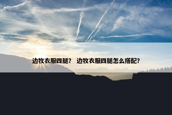 四蹄