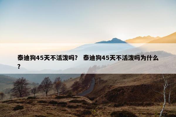 泰迪狗45天不活泼吗？ 泰迪狗45天不活泼吗为什么？