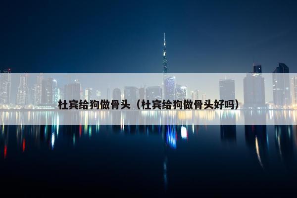 杜宾给狗做骨头（杜宾给狗做骨头好吗）