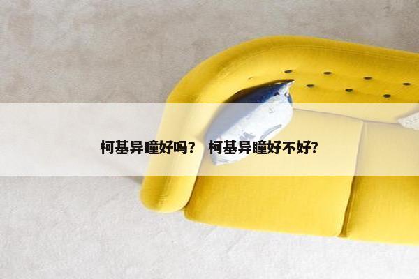 柯基异瞳好吗? 柯基异瞳好不好?