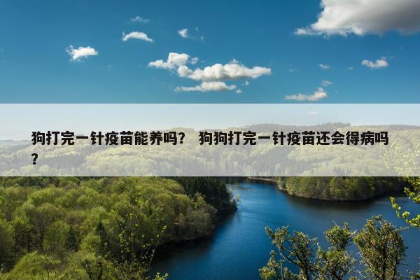 狗打完一针疫苗能养吗？ 狗狗打完一针疫苗还会得病吗？