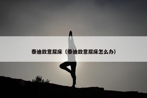 泰迪故意尿床（泰迪故意尿床怎么办）