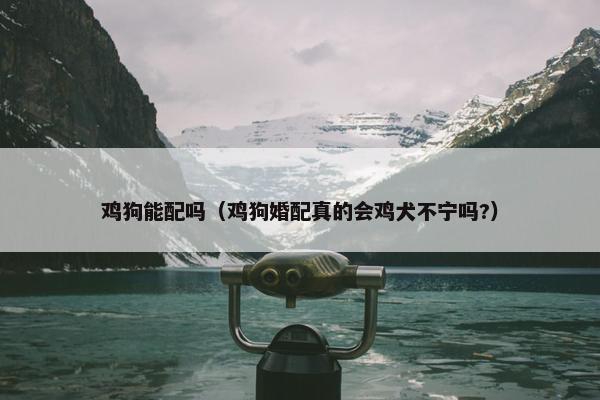 鸡狗能配吗（鸡狗婚配真的会鸡犬不宁吗?）