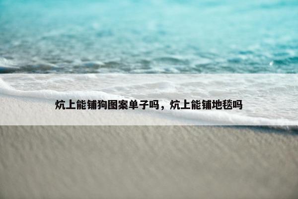 炕上能铺狗图案单子吗，炕上能铺地毯吗