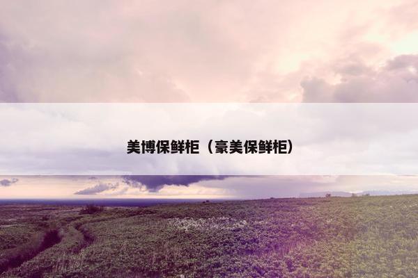 美博保鲜柜(豪美保鲜柜)