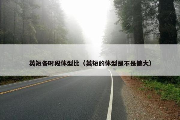 英短各时段体型比(英短的体型是不是偏大)