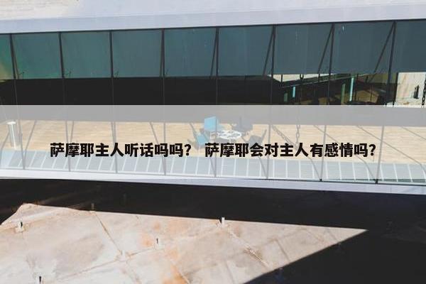 萨摩耶主人听话吗吗? 萨摩耶会对主人有感情吗?