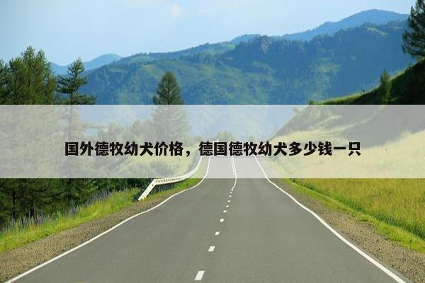 国外德牧幼犬价格，德国德牧幼犬多少钱一只