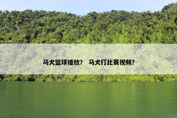 马犬篮球播放？ 马犬打比赛视频？
