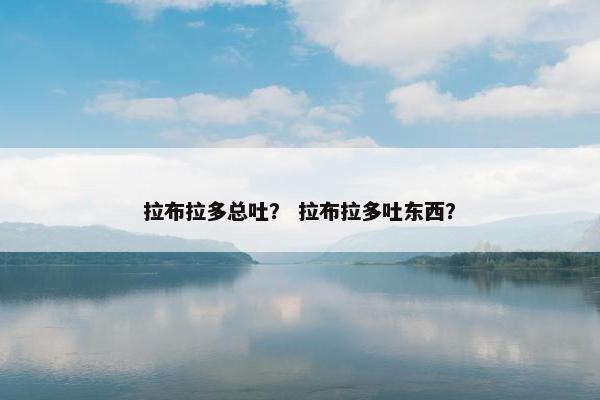 拉布拉多总吐？ 拉布拉多吐东西？
