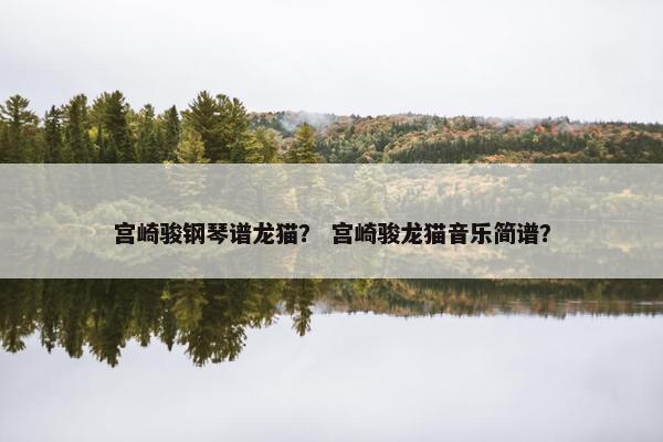 宫崎骏钢琴谱龙猫？ 宫崎骏龙猫音乐简谱？