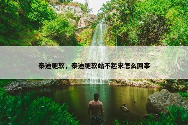 泰迪腿软,泰迪腿软站不起来怎么回事