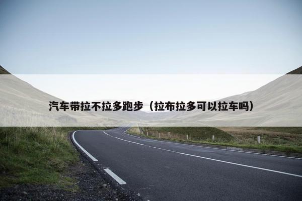 汽车带拉不拉多跑步（拉布拉多可以拉车吗）