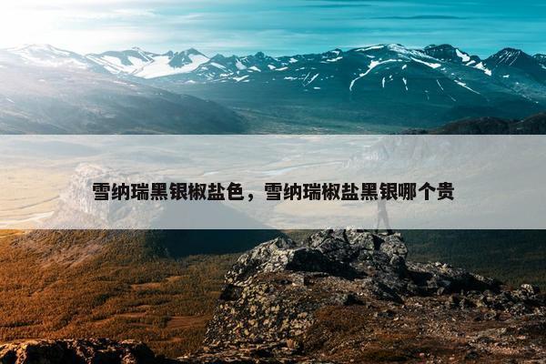 雪纳瑞黑银椒盐色，雪纳瑞椒盐黑银哪个贵