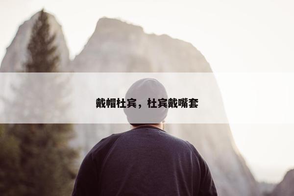 戴帽杜宾，杜宾戴嘴套