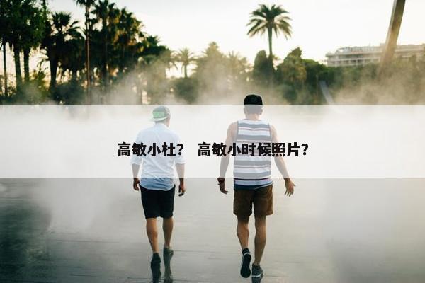高敏小杜？ 高敏小时候照片？