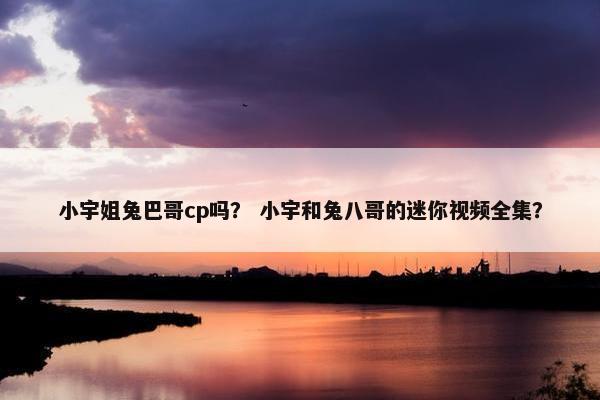小宇姐兔巴哥cp吗？ 小宇和兔八哥的迷你视频全集？