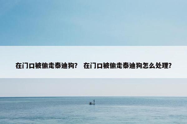 在门口被偷走泰迪狗？ 在门口被偷走泰迪狗怎么处理？