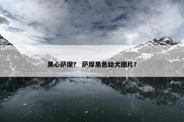 黑心萨摩？ 萨摩黑色幼犬图片？