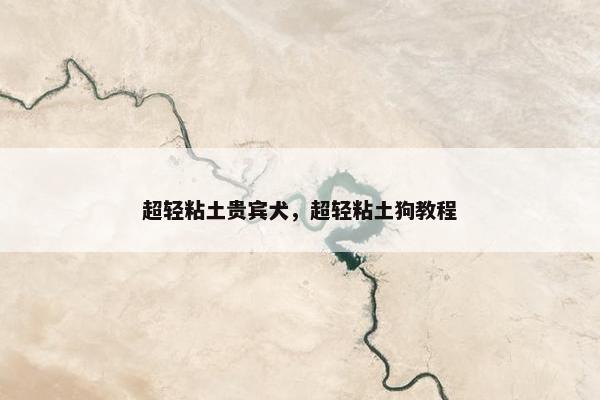 超轻粘土贵宾犬,超轻粘土狗教程