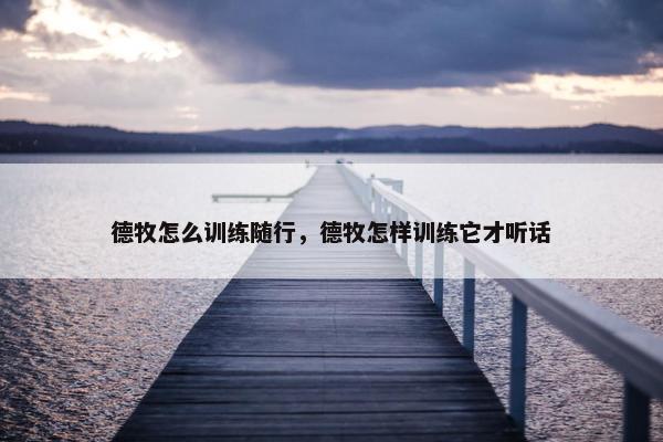 德牧怎么训练随行，德牧怎样训练它才听话