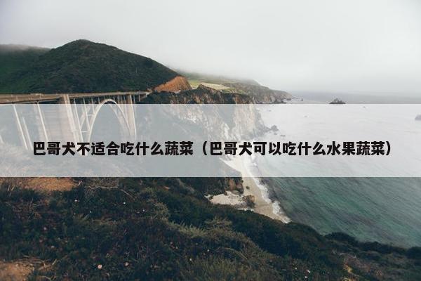 巴哥犬不适合吃什么蔬菜（巴哥犬可以吃什么水果蔬菜）